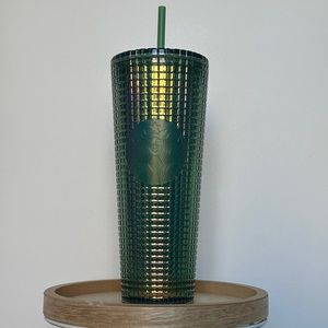 Like New Green Grid Starbucks Tumbler